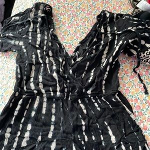 Black and white romper